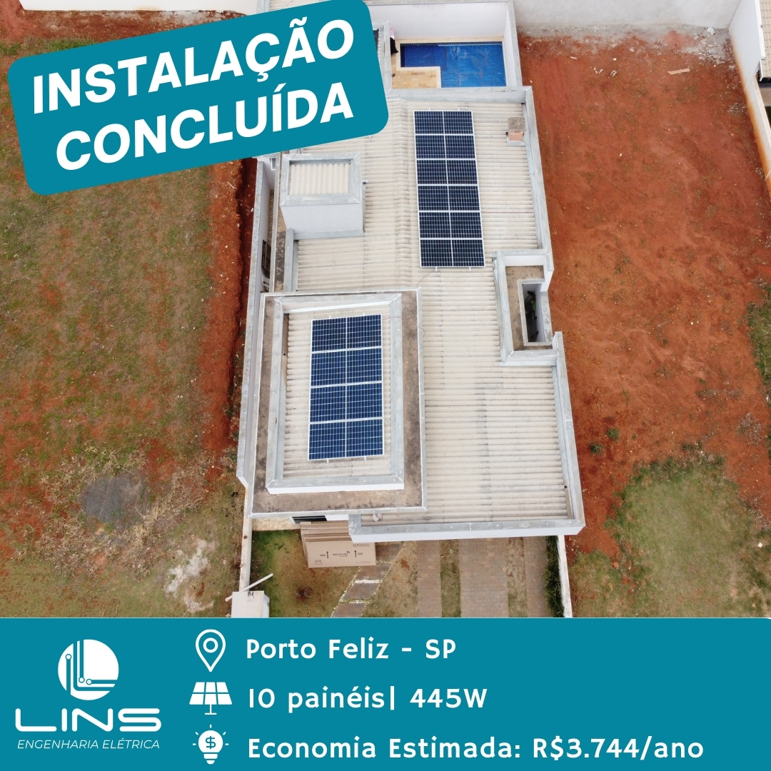 Instalação de placa solar em Tatuí